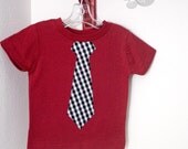 The Bama - Made to Order 'Bama inspired crimson T with houndstooth tie