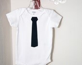 The Don - Made to Order 1960s/Mad Men inspired white bodysuit with black skinny tie
