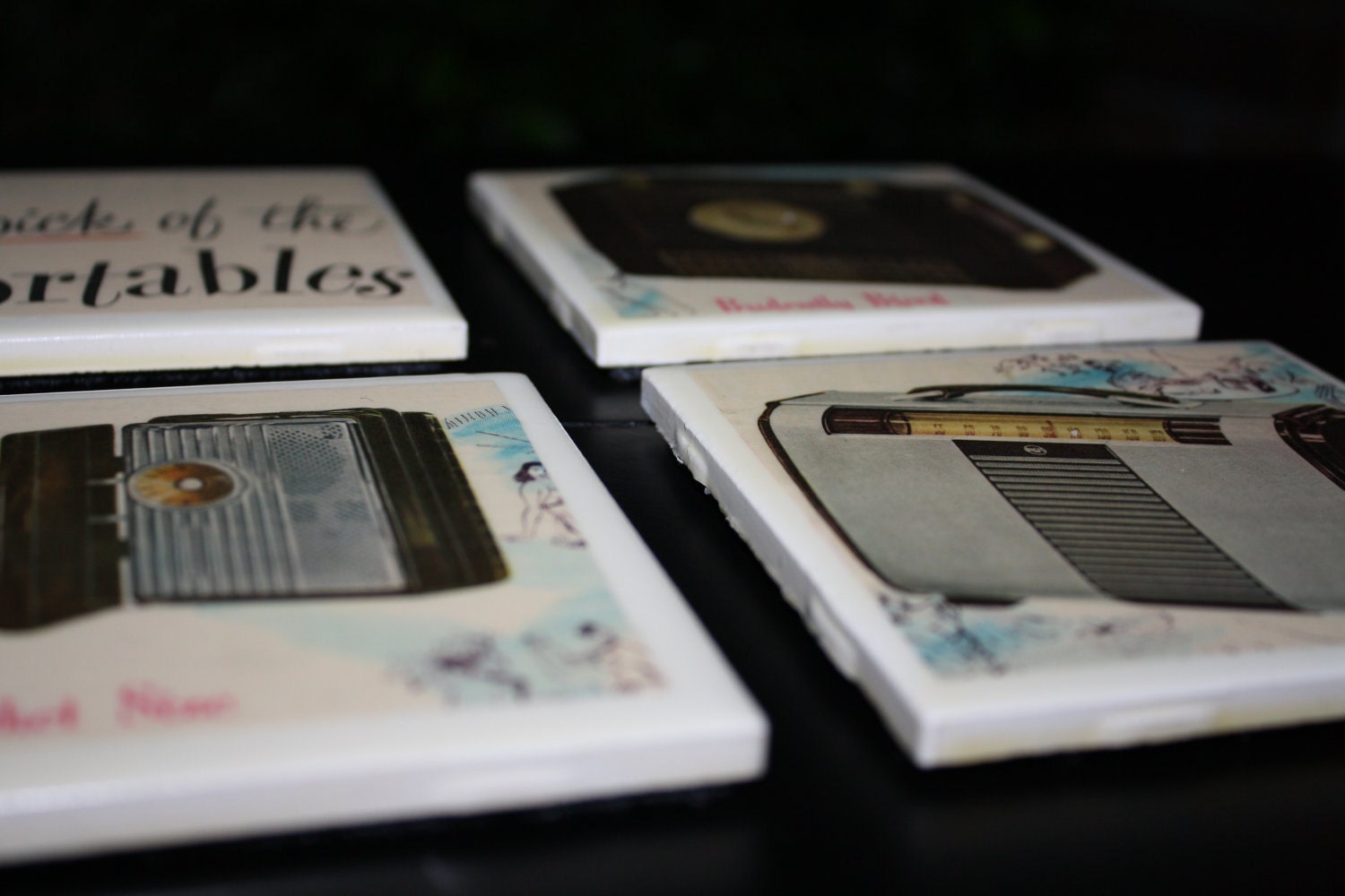 Tile Coasters - Vintage Radios