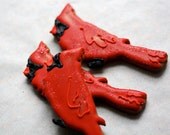 Winter Cardinal Gingerbread Cookies