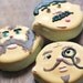 Mini Mustache Men Decorated Sugar Cookies