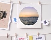 Photography print landscape sunset circle 8 x 8
