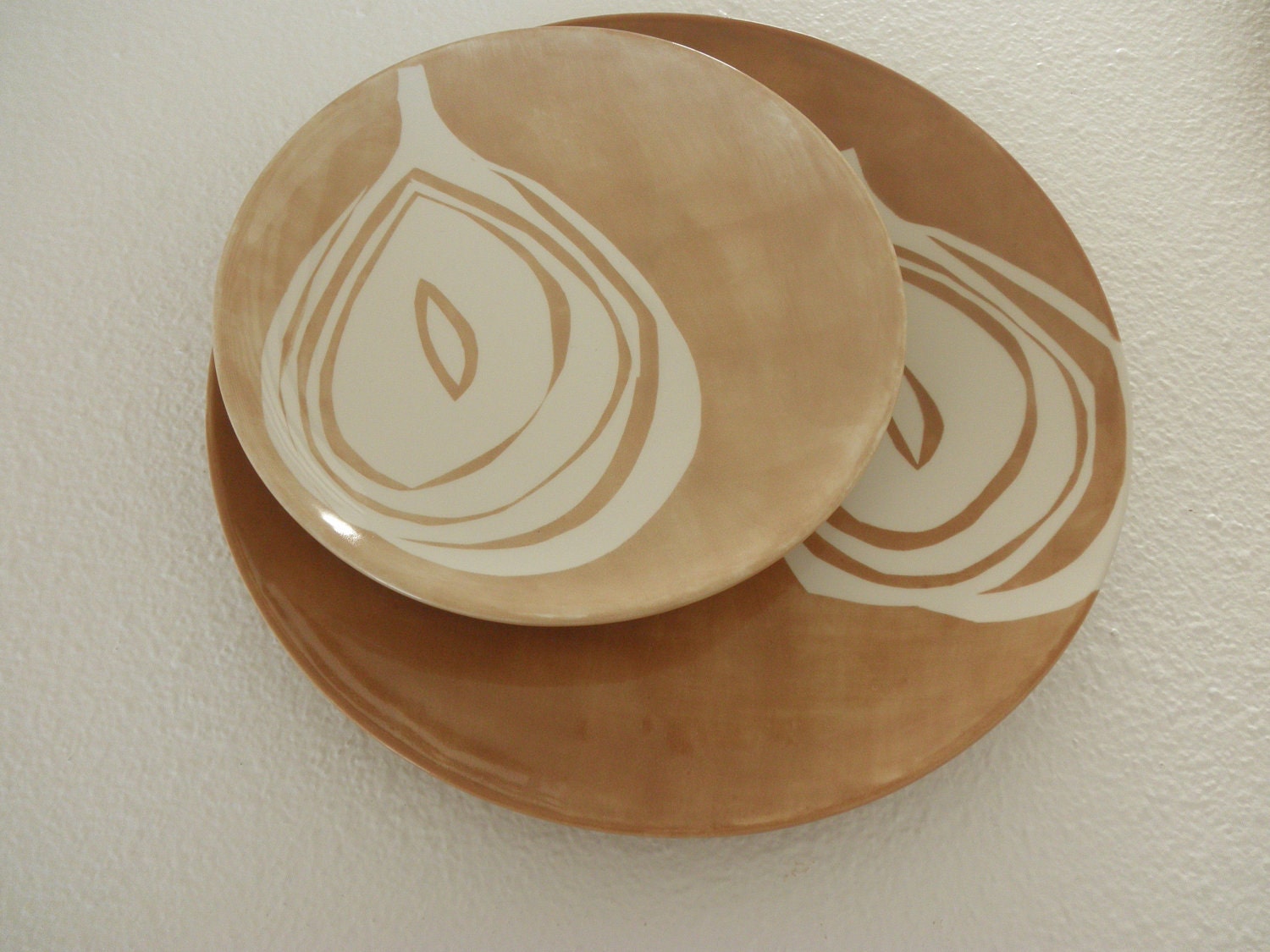 Modern Hand Painted Ceramic Salad Plate - StudioMaMae