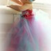 Baby Dress - Fuschia & Turquoise Hydrangea Tutu Dress with Matching Headband - Easter Dress