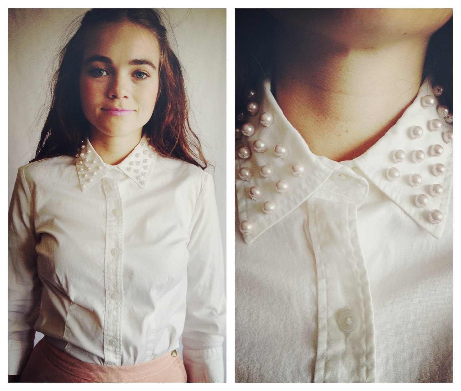 The Cotton Candy Collar Blouse