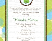 Frog Prince baby shower invitation