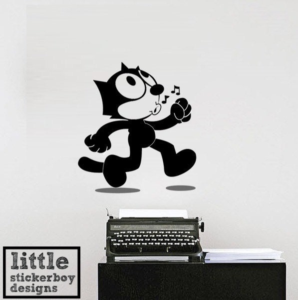 Felix The Cat Cartoon Wall Decal Sticker