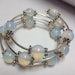 Moonstone and Silver Wrap Bracelet POSITIVELY GLOWS Beyond Beautiful