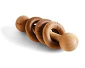 Montessori Baby Rattle, Natural Wooden Infant Toy with Organic Polish