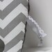 Chevron Elephant nursery pillow toy ELLE grey gray plush for modern baby