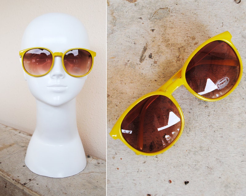 Vintage Sunglasses Yellow Lemonade