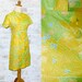 Vintage 60's PAPER Dress Mod Floral Print XS