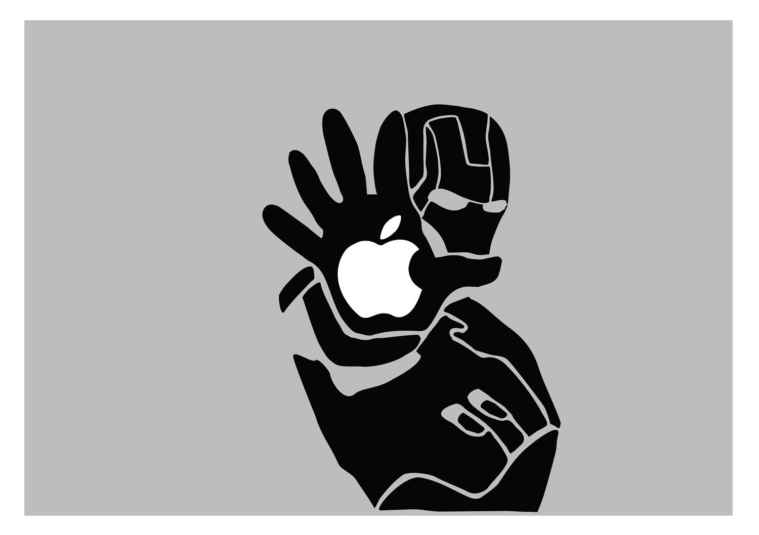 Iron Man decal: For Laptop, Car etc..