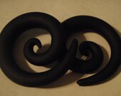 ONE PAIR of Single Color Spirals Gauges Plugs Earrings. You Choose Color and Size. 7/16", 1/2", 9/16", 5/8"
