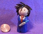 Tenth Doctor David Tenant Chibi Polymer Figure Clay Creations