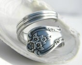 Vintage Spoon Ring, Magnolia / Inspiration 1951 Silverware Jewelry
