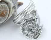Silver Spoon Ring  - Orange Blossom 1910 SILVERWARE JEWELRY