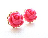 Rose Flower Studs Earrings