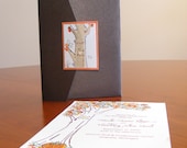 SAMPLE of  Lovely Tree Pocketfolder Wedding Invitation Suite