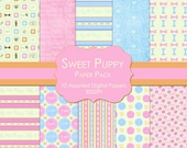 Sweet Puppy - Digital Paper Pack