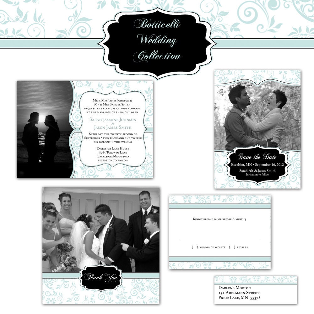 Botticelli Wedding Collection- digital templates for photographers