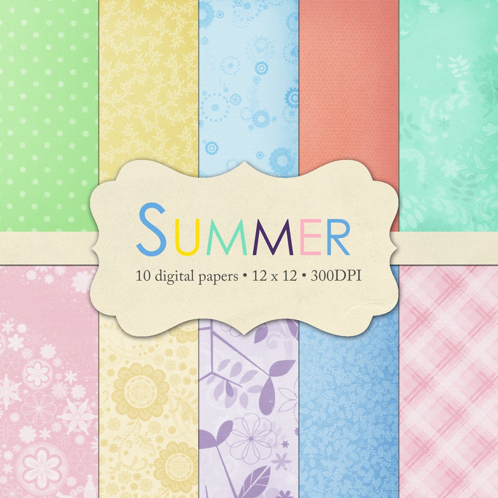 Summer-Digital Paper Pack