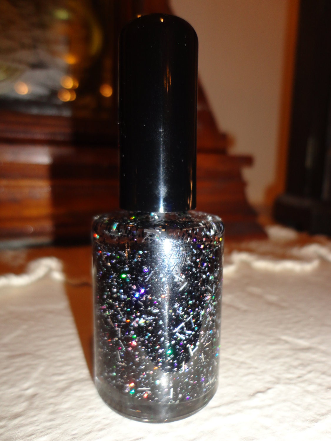 Black Magic : Custom-Blended Nail Polish Glitter Nail Polish