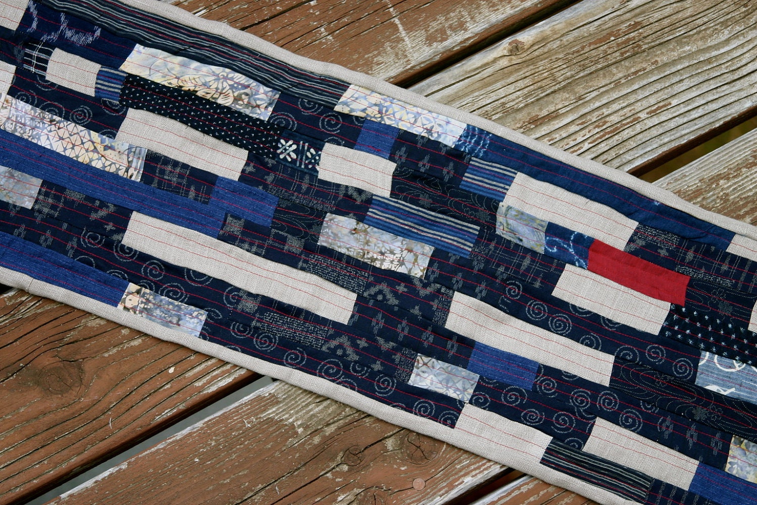Japanese Indigos Table Runner