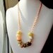 Onyx U Double Chain Necklace. Italian Onyx with rose gold chain. 24K gold clasp. Stone & Flair Collection