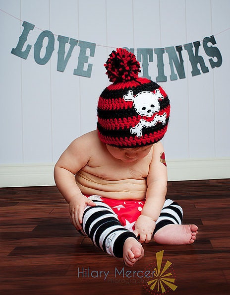Adorable Pirate Beanie Newborn to Toddler