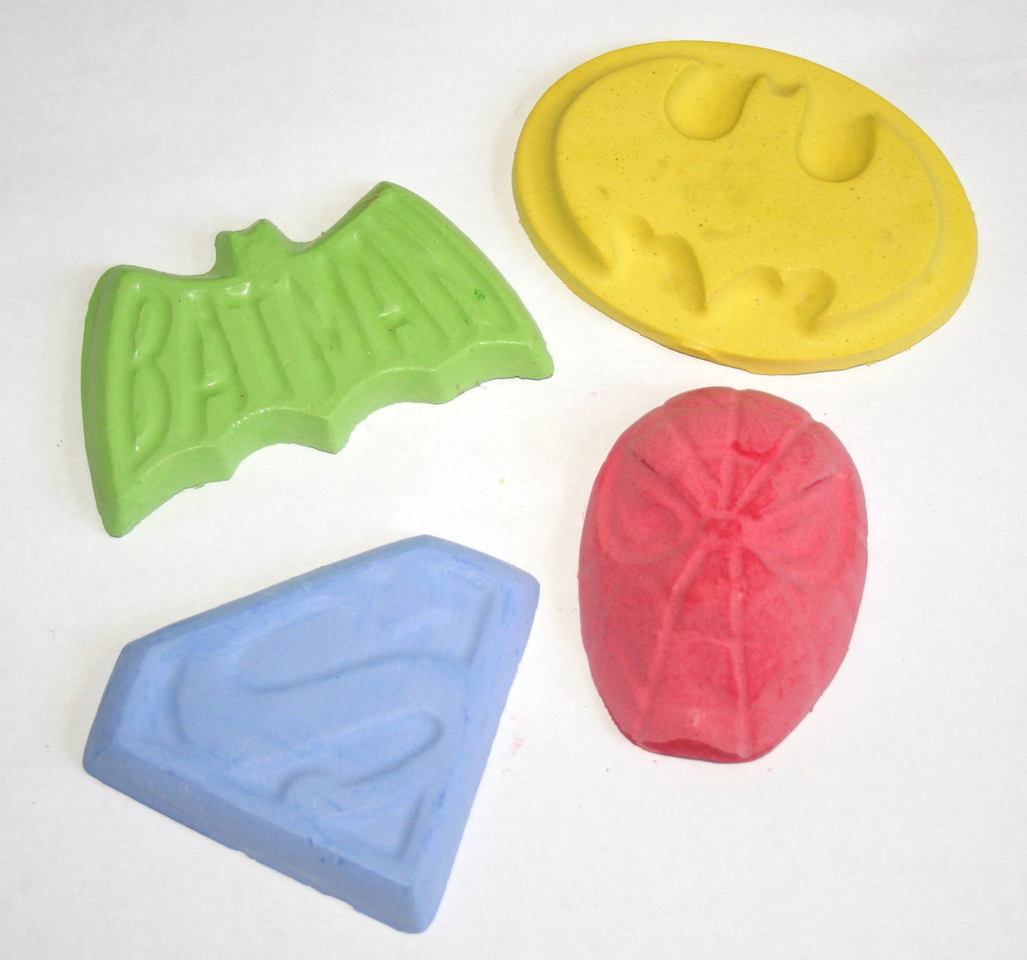 Mixed Set of Superhero Sidewalk Chalk - Set of 4