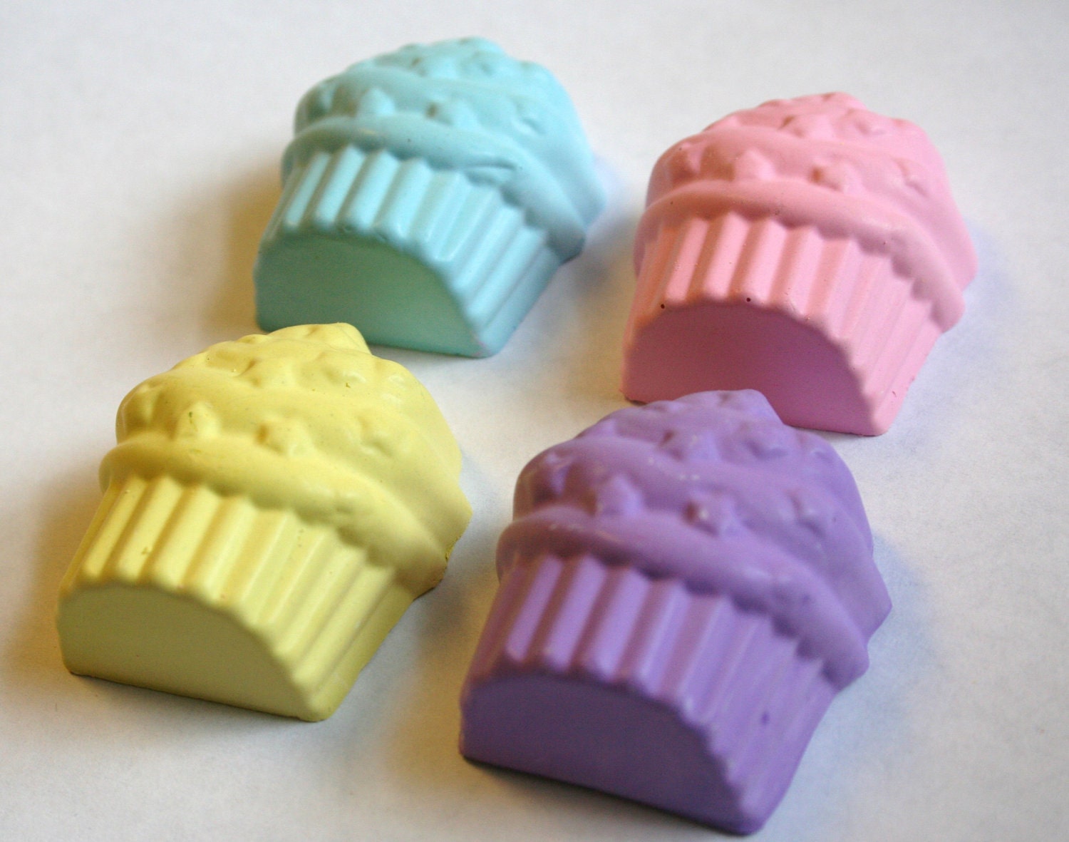Cupcake Sidewalk Chalk - Set of 4