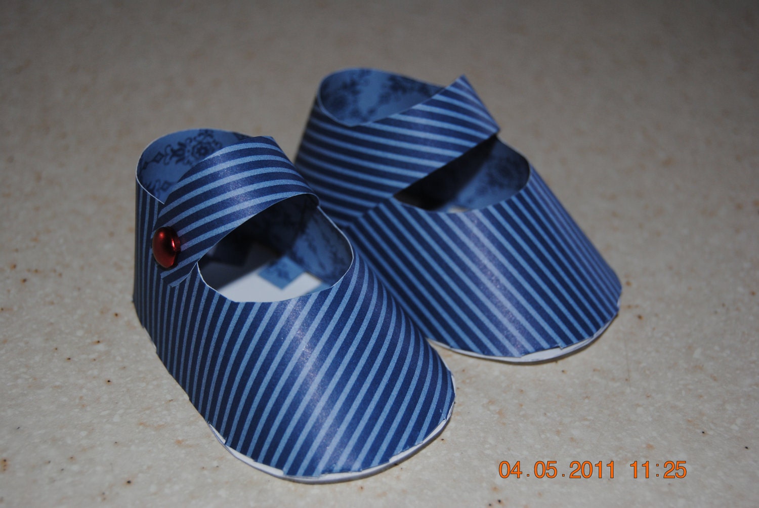 Papercrafted Baby Booties