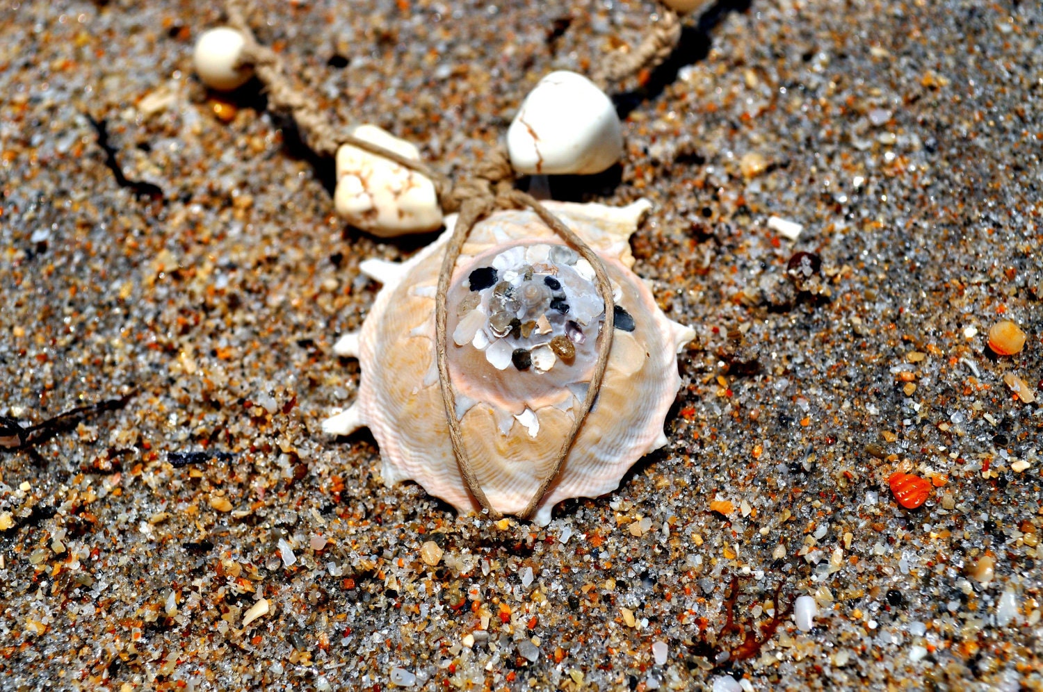 Tan Sea Shell Necklace