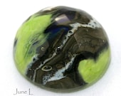 SALE The Look of Stone Faceted Glass Cabochon - The Look of Stone - June L