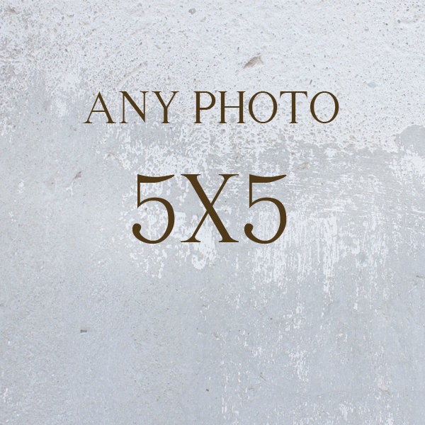 5x5 Giclee Print - You choose the photograph or watercolor