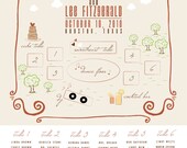 Wedding Seating Chart: 12 by 15.75