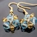 Zelda's Zora's Sapphire Light Blue Dangle Earrings