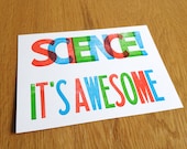 Science: it's awesome print  -- letterpress geekery