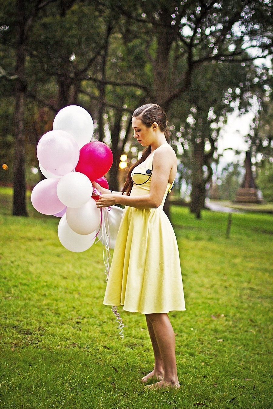 Yellow Sweetheart Dress - MADE TO ORDER