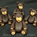 Miniature Teddy Bear Cake Toppers