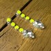 Stunning Neon Yellow Crystal Teardrop Earrings