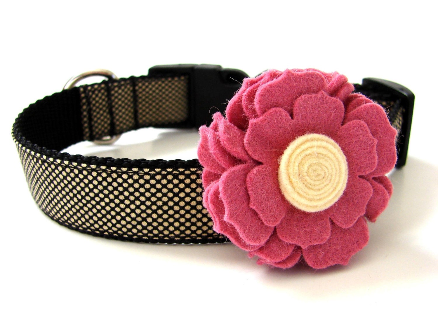 Felt Dog Collar Flower Add-on 10 Different Colors