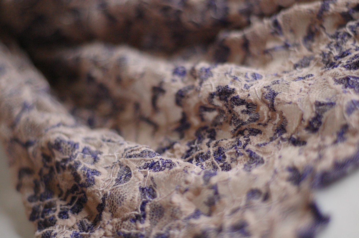 Dark Purple and Taupe Stretch Lace  Wrap- Newborn Photography Props - Lace Baby Wrap
