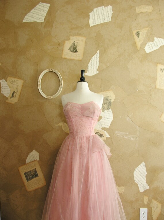 Vintage 1950s Love Letters Dress