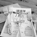 I Do, Me Too Wedding Cake Fork Set  - Hand Stamped - Personalized with your Wedding Date - Vintage