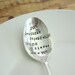 The Word Spoon - Personalize - Hand Stamped Vintage Upcycled Gift - 2012 Original forsuchatimedesigns