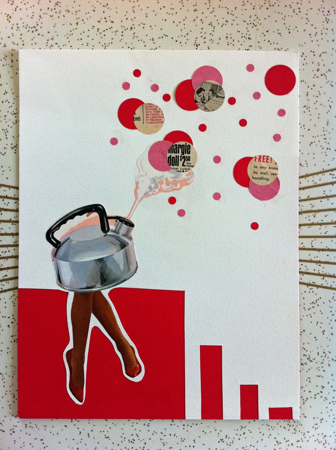 It's tea time in the city - ORIGINAL Collage
