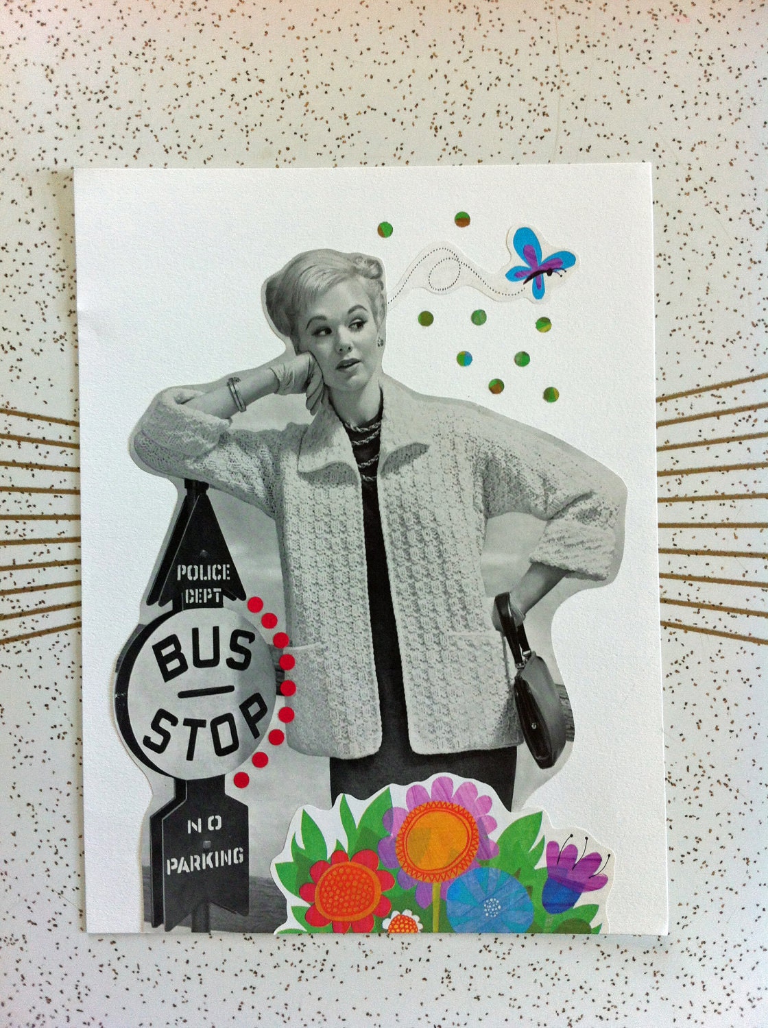 STOP and smell the roses - ORIGINAL Collage