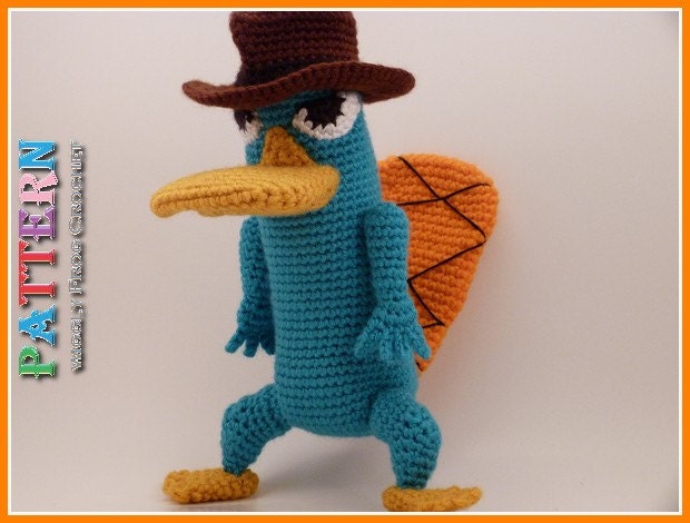 Perry the Platypus (from Phineas and Ferb) - Amigurumi Crochet PATTERN "PDF file"
